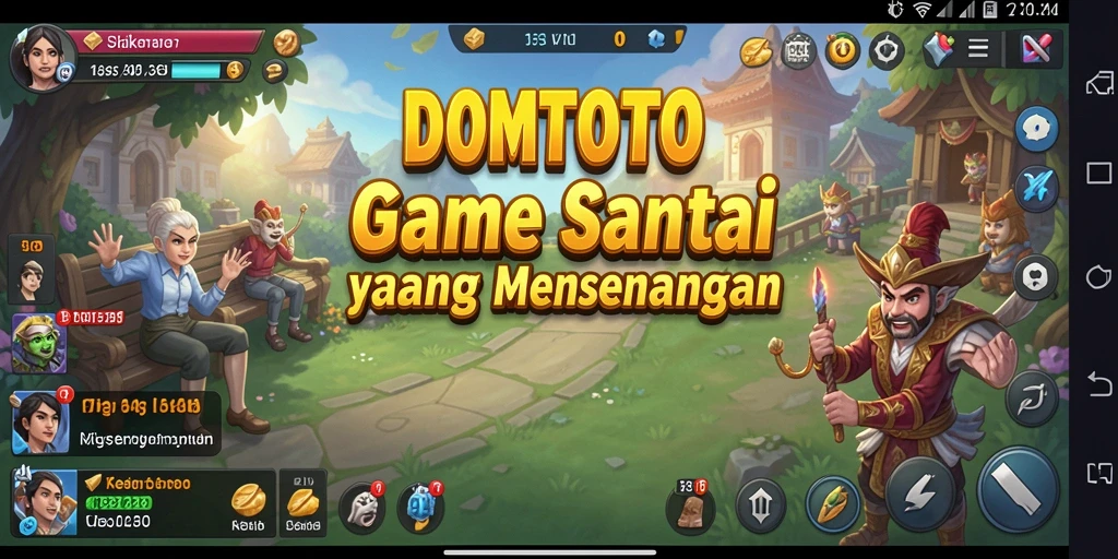 Screenshot gameplay DOMTOTO menampilkan momen seru dalam permainan Casual.