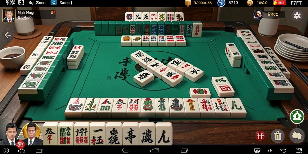 Tangkapan layar gameplay Mahjong yang seru dan menantang.