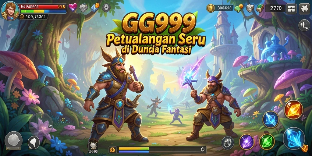 Screenshot gameplay GG999 menampilkan aksi petualangan yang mendebarkan.
