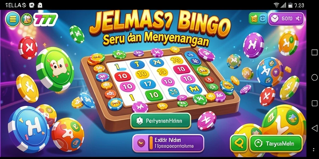 Tampilan gameplay Bingo yang menegangkan di JELAS777.