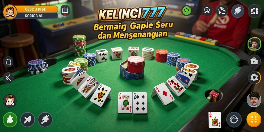 Tampilan menarik gameplay Gaple KELINCI777.