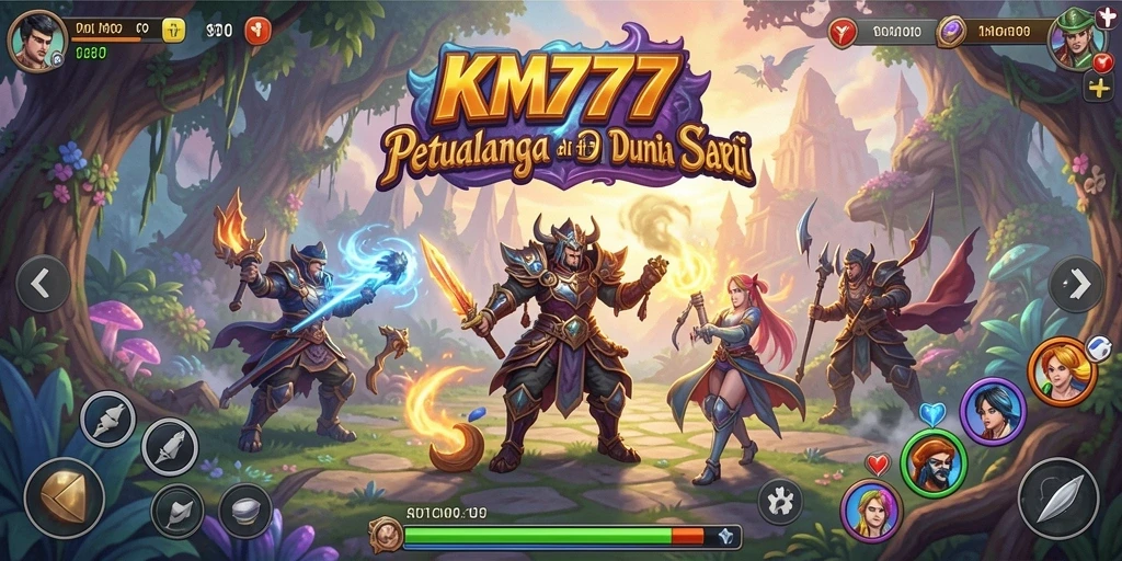 Tangkapan layar gameplay KM777 yang menampilkan petualangan seru dan grafis yang memukau.