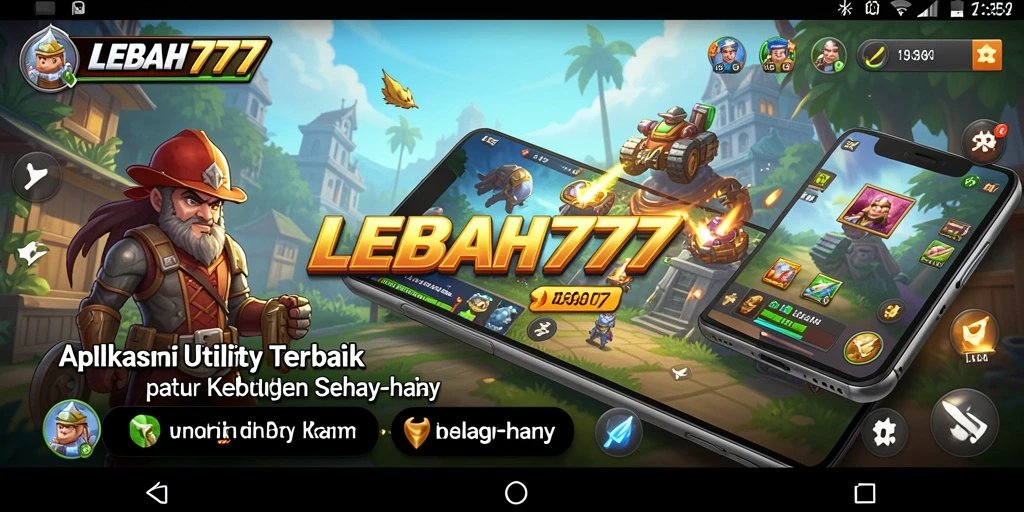 Tampilan utama LEBAH777 yang menampilkan interface Utility yang rapi dan fungsional.