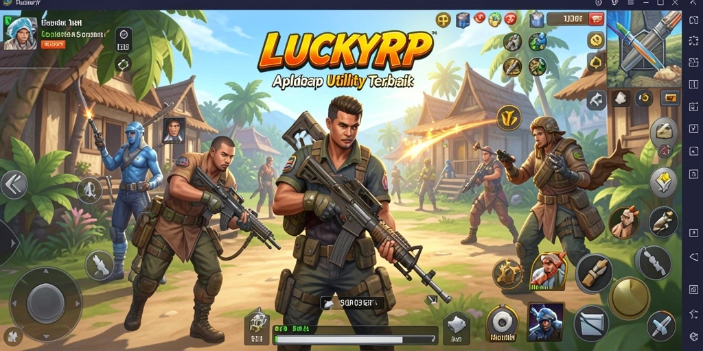 Tampilan antarmuka LUCKYRP yang modern dan intuitif.