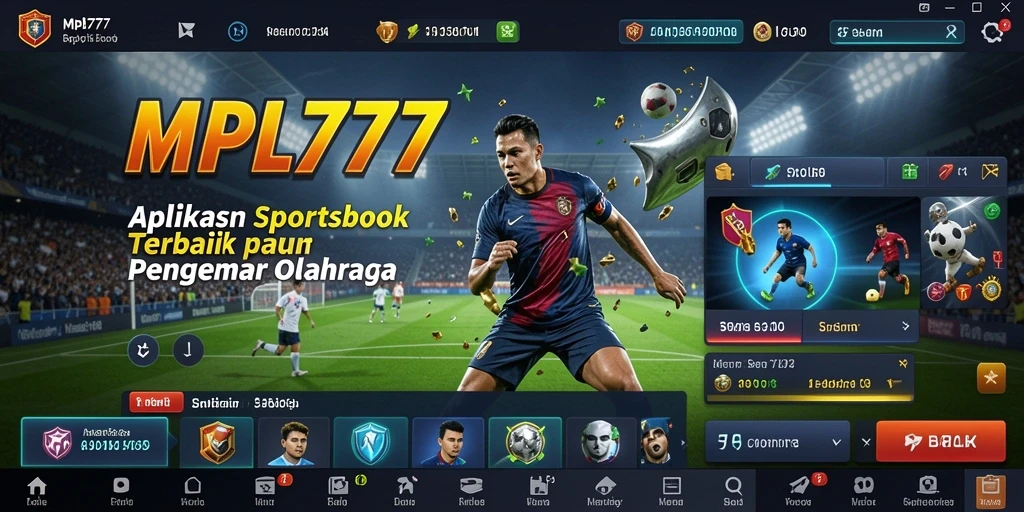 Tampilan antarmuka MPL777 yang menarik untuk taruhan olahraga.