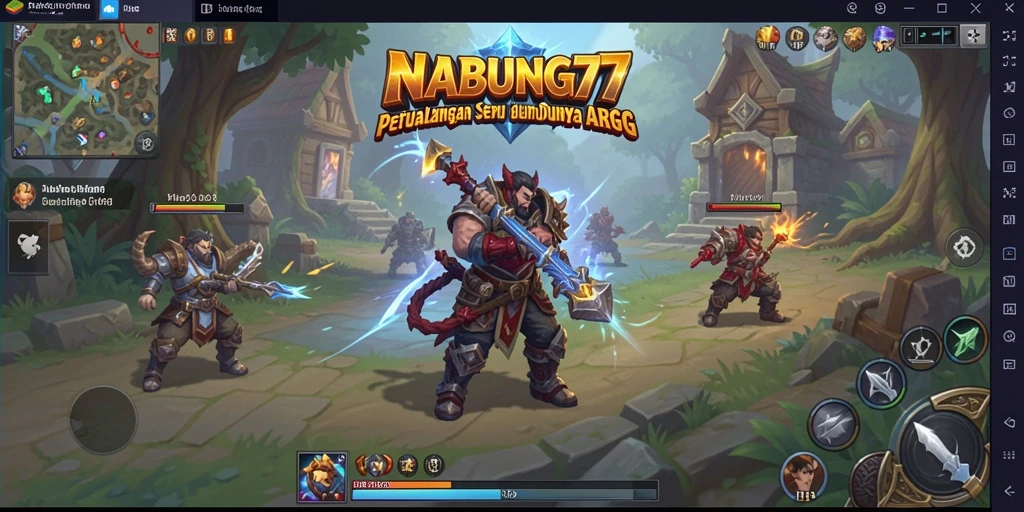 Gameplay seru dalam NABUNG77 dengan aksi pertarungan epik.