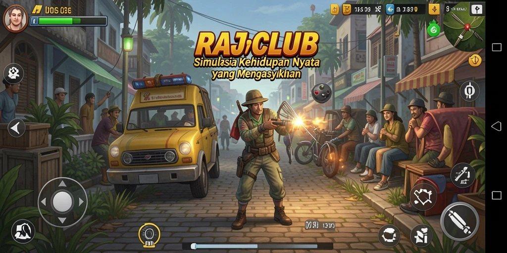 Tampilan gameplay RAJACLUB dengan interaksi yang dinamis.