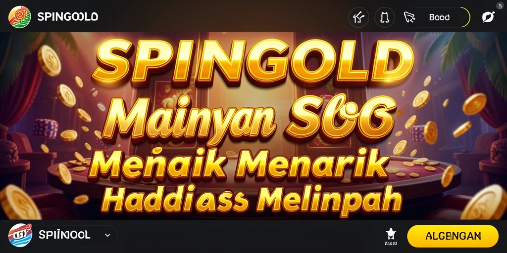 Gameplay SPINGOLD yang menarik dengan berbagai simbol dan fitur bonus.